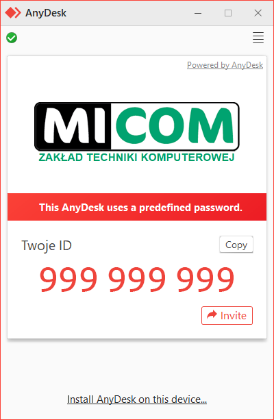 Anydesk Micom Łapy Białystok Serwis Online
